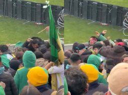 Batalla campal en la tribuna de Aldosivi: un grupo de hinchas se peleó a piñas y cuchillazos