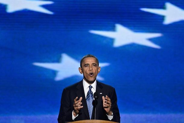 Obama aceptó su candidatura para la reelección