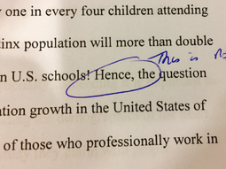 Una estudiante fue acusada de plagio por utilizar la palabra Hence.