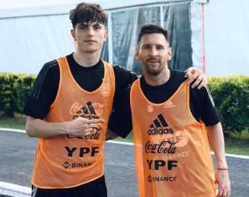 El contundente mensaje de Garnacho durante la fiesta de la Selección