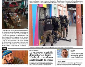 Tapas de diarios del lunes 27 de agosto de 2018