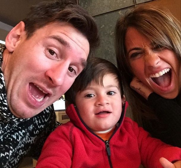 El festejo de Lionel Messi dedicado a su hijo Mateo