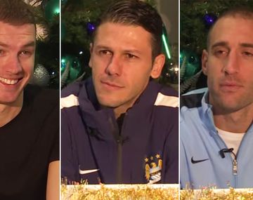 Mirá el video del curioso duelo de los jugadores del Manchester City 