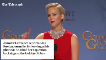 polemico video de jennifer lawrence: ¿maltrato a un periodista o solo bromas? polemico video de jennifer lawrence: ¿maltrato a un periodista o solo bromas?