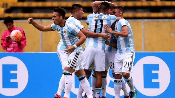 Lautaro Martínez con la Selección Sub 20