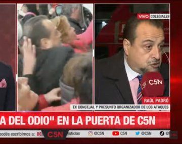 El presunto organizador de la banda del odio apareció en C5N y se cruzó con Duggan