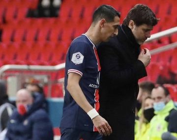Di María está en duda para jugar el próximo partido con el PSG