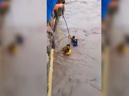 Rescataron a siete personas que casi se ahogan por pescar en el río