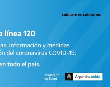 La l&iacute;nea 120&nbsp; para prevenci&oacute;n del coronavirus