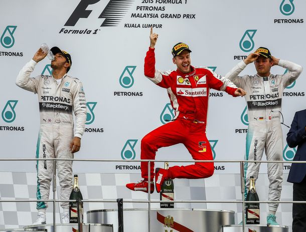 Fórmula 1: Vettel obtuvo su primera victoria en el Gran Premio de Malasia