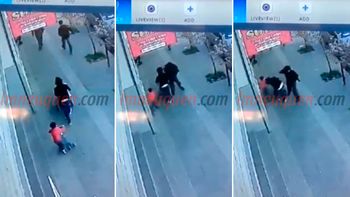 video: mira la brutal agresion a una mujer que caminaba por la calle con sus hijos video: mira la brutal agresion a una mujer que caminaba por la calle con sus hijos