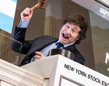 Javier Milei, en Wall Street.