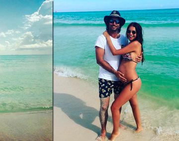 Zaira mostró su pancita de embarazada