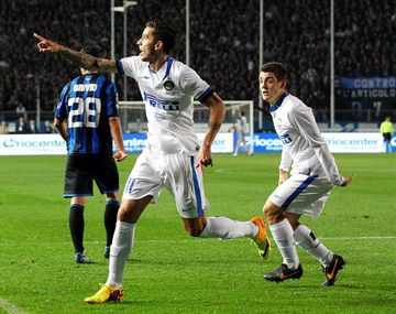 Goles argentinos en el empate entre Atalanta e Inter