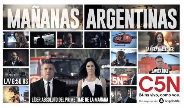 Mañanas argentinas el noticiero más visto del prime time