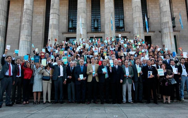 Constitucionalistas protestaron contra la reforma judicial