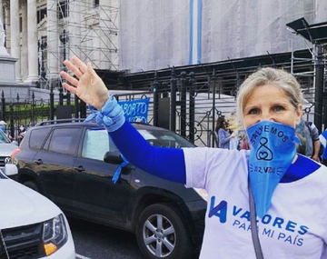 Manifestantes antiaborto se movilizaron contra la IVE