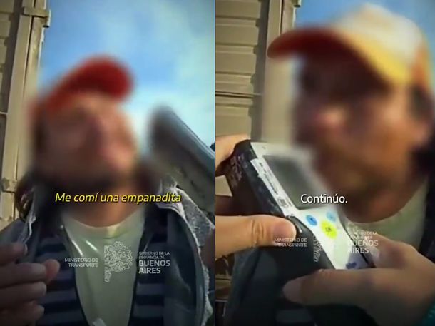 La insólita situación quedó registrada en un video
