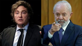 Javier Milei y Lula da Silva. Javier Milei y Lula da Silva.