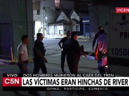 Hinchas de River murieron al caer del ferrocarril Belgrano Norte