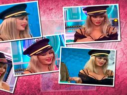 el show televisivo de karina jelinek: gorro de policia, peluca rubia y frases desopilantes el show televisivo de karina jelinek: gorro de policia, peluca rubia y frases desopilantes