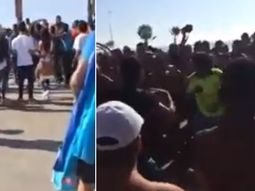 video: la violenta pelea entre colombianos y chilenos en una playa video: la violenta pelea entre colombianos y chilenos en una playa