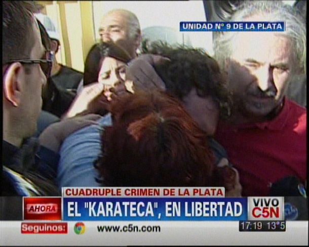 Cuádruple crimen de La Plata: liberaron a Karateca Martínez