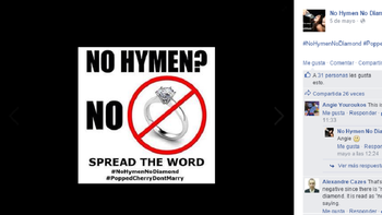 polemico grupo en facebook: ¿no hay himen? no hay diamante polemico grupo en facebook: ¿no hay himen? no hay diamante