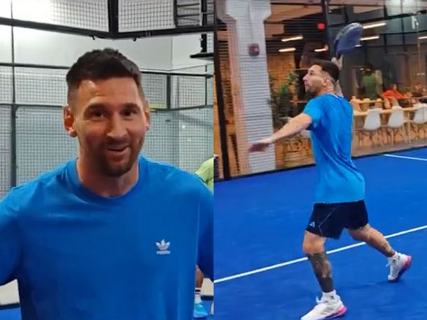 No perdona en nada: el video viral de Lionel Messi jugando al pádel que es furor