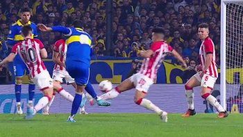ley del ex: el golazo de marcos rojo a estudiantes ley del ex: el golazo de marcos rojo a estudiantes