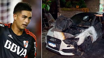le quemaron el auto al pity martinez: lo tenia en la puerta de la casa le quemaron el auto al pity martinez: lo tenia en la puerta de la casa