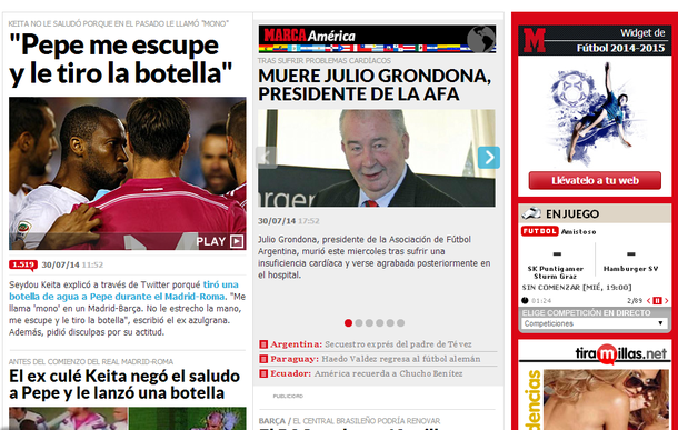 Medios internacionales cubren la muerte de Grondona