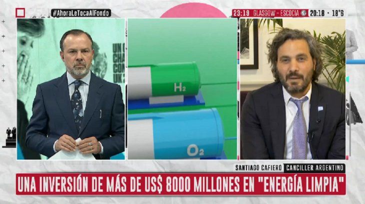 Santiago Cafiero, sobre el hidrógeno verde: Es la inversión extranjera más importante en los últimos 20 años