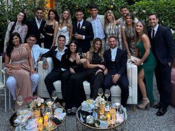 Los integrantes de la Scaloneta presentes en el casamiento de Lautaro Martínez