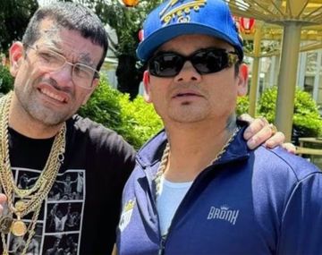 El Chino Maidana junto a su primo fallecido.