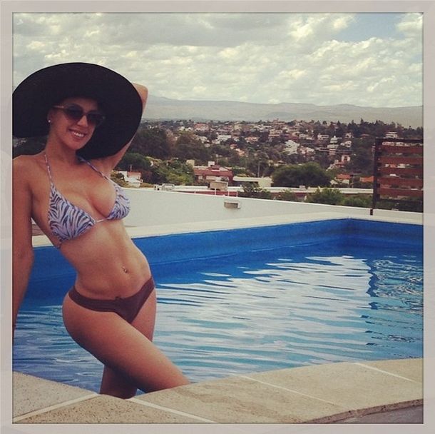 Virginia Gallardo ya está instaladísima en Villa Carlos Paz