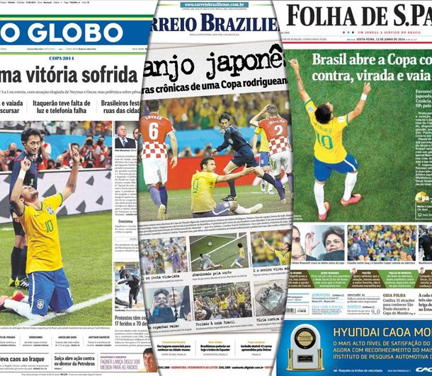 Los medios brasileños reconocen el error arbitral, aunque en segundo plano