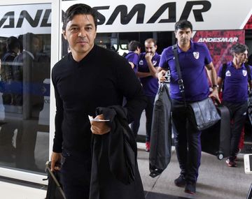 Así se iba Marcelo Gallardo con Matías Biscay a Madrid para disputar la final de la Copa Libertadores