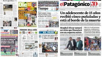 mira las tapas de los diarios