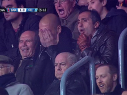 asi reacciono guardiola ante un cano de messi asi reacciono guardiola ante un cano de messi