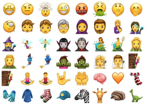 Mirá los 56 nuevos emojis