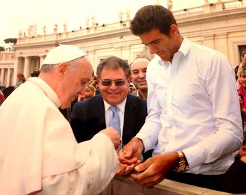 Del Potro ni lo duda: El Papa es más grande que Messi