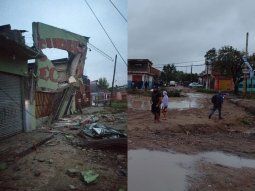 El temporal azotó Florencio Varela y provocó destrozos