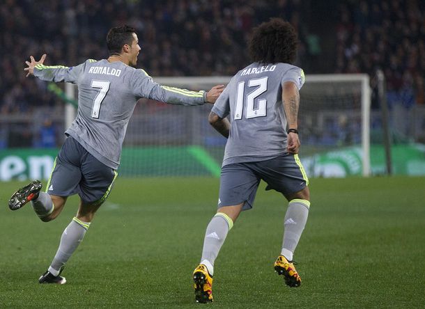 Con un gol de Cristiano, el Real Madrid venció a la Roma como visitante