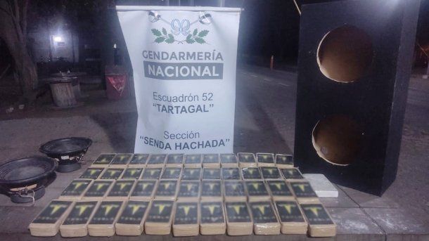 Salta: perra antidrogas encontró cocaína en un narco parlante