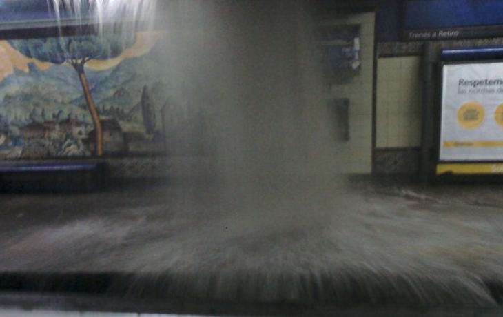 Evacuaron una formación de subte de la línea C