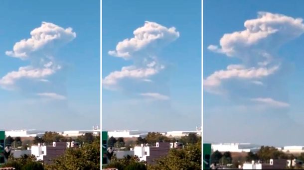 La columna de humo tuvo 5 kilómetros