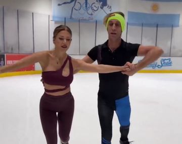 Quién es el patinador que acompañó a Evangelina Anderson en el video viral