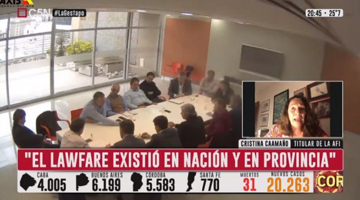 Cristina Caamaño, sobre el video de la mesa antisindical de Vidal: Se sigue demostrando el lawfare