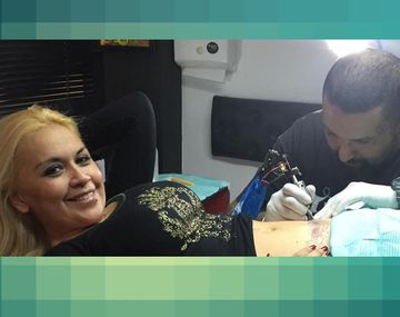 Ojeda se tatuó el nombre de Dieguito Fernando